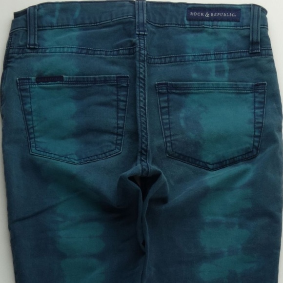 SOLD Rock Republic Berlin Skinny 4 Womens Tie Dye C332P - Picture 3 of 7